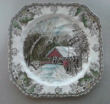 PIATTO CERAMICA INGLESE - JOHNSON BROS - THE FRIENDLY VILLAGE - MADE IN ENGLAND