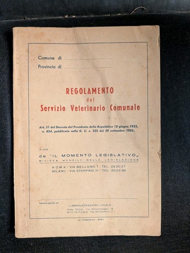 Regolamento del servizio - del,