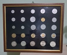 Collezione monete Lira Italiana con quadro