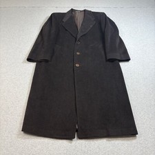 Canali Lana Cashmere Trench Maxi Cappotto Uomo 40 Marrone Giacca Lunga Academia Heritage