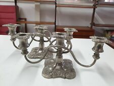 COPPIA DI ANTICHI CANDELABRI INGLESE PLACCATI IN ARGENTO