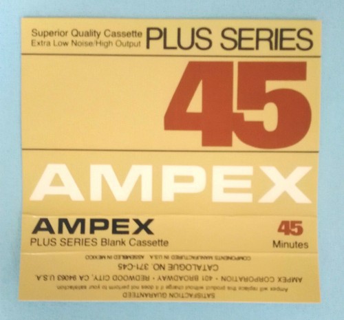 Copertina inlay ampex plus - inlay,