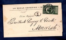 LETTERA DA MACERATA PER CITTA' DEL 1913 CON cent 5+5 Unita' d'Italia