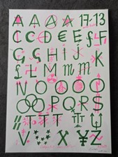 Jacques villeglé alphabet - villeglé,,