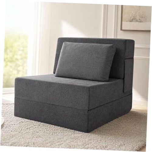 Grey folding sofa bed single - folding,