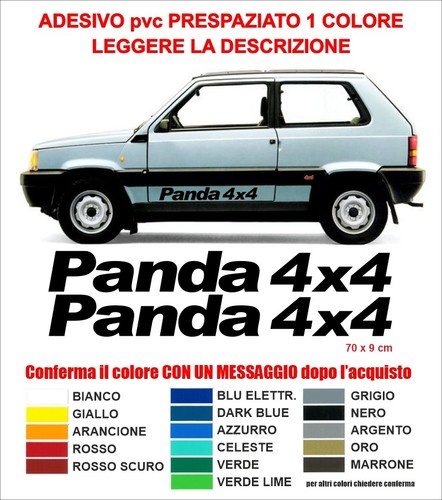 Adesivi fiat panda 4x4 - adesivi,