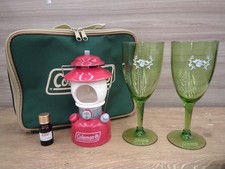 Numero di modello COLEMAN: lanterna a candela e 2 bicchieri da vino 2005 Natale
