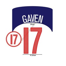 2004 USA Home Name Set - Eddie Gaven #17 Heat Transfer Patch Custom Fan Kit