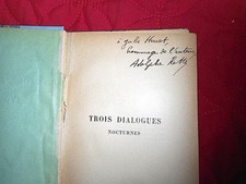 ENVOI AUTOGRAPHE Adolphe RETTE