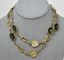 Collana vetro smussato maglia