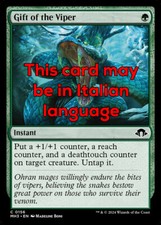 MTG 4x GIFT OF THE VIPER EXC - DONO DELLA VIPERA 156 - MH3 - MAGIC