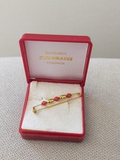 SPILLA IN ORO 750 E CORALLO