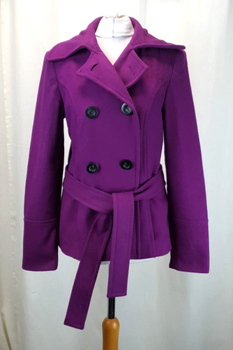 Cappotto zara basic viola - cappotto,