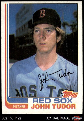 1982 topps 558 john tudor - tudor, red