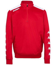 Felpa Kappa Rossa Bianca 1/4