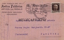 MILANO: testatina G. Roncaglia - antica fabbrica, articoli per regalo   1931