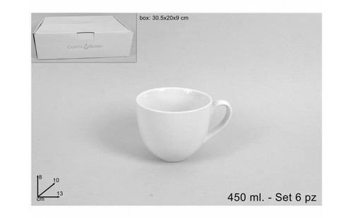 Set pezzi tazza porcellana - x,