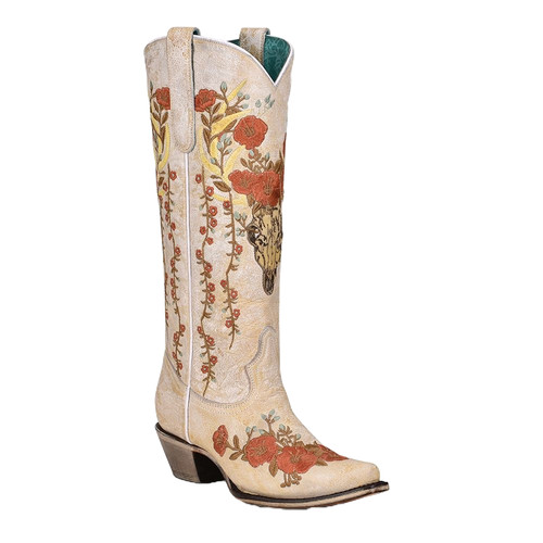 Stivali donna corral bianchi - stivali,