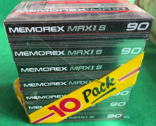 7 x Memorex MRXI S 90 Type I audiocassetta vuota nastri vuoti NUOVI E SIGILLATI