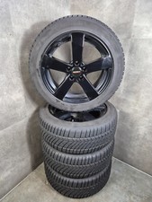 Set ruote complete invernali Audi A4 8K cerchi da 6,0 mm neri 225/50R17