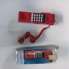telefono rosso vintage raro da parete
