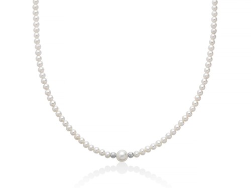 Collana girocollo perle miluna - collana,