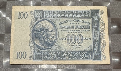 100 dracme isole - isole, 1942