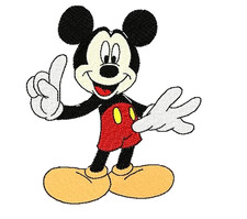 Topolino toppa ricamata 5,1"