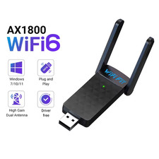 Adattatore USB Wifi 6 1800Mbps 5G/2.4Ghz USB3.0 Dongle Wi-Fi Scheda Di Rete Wire
