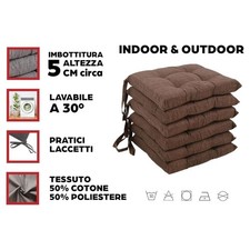 Set 2 4 6 Cuscini Sedie Cucina