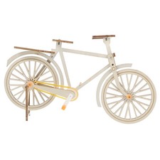 1 set di di bicicletta autoassemblante in legno piccola statua di bici