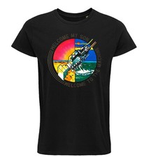 T-shirt PINK FLOYD, Welcome to the Machine, Rock, Nera, Unisex, 100% cotone