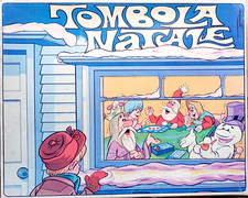 RARA TOMBOLA DI NATALE ANNI '70 MANCANTE DI 4 CARTELLE