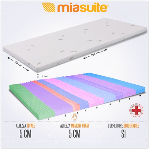 Topper memory 80x200 5 - cm, cm