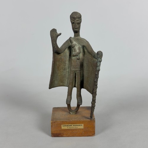 Scultura nuragica capotribù - scultura,