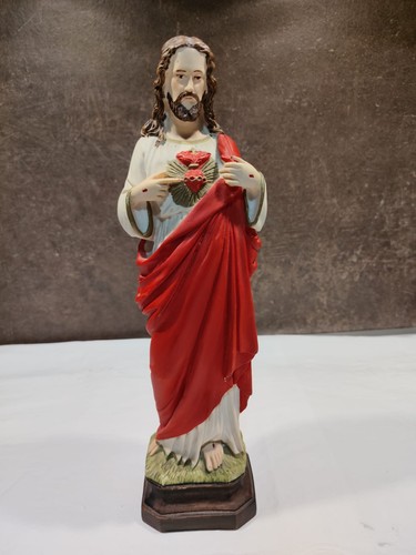 Statua sacro cuore - gesù, in