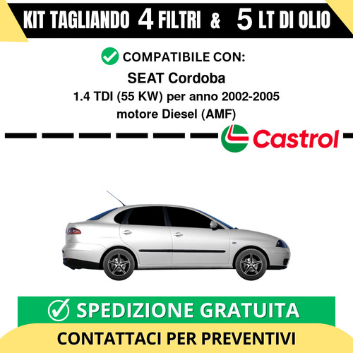 Tagliando per seat cordoba 4 - per,