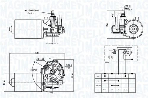 Motore tergicristallo magneti - tergicristallo,