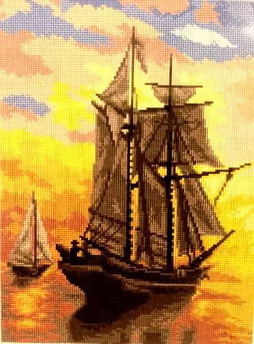 Quadro canovaccio mezzo - canovaccio, punto