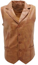 Gilet Classico In Pelle 100%