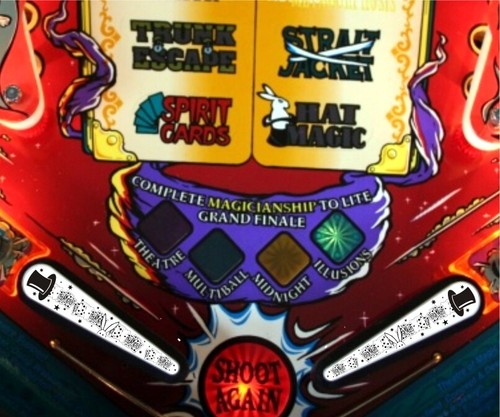 Magic pinball flipper bat - -,