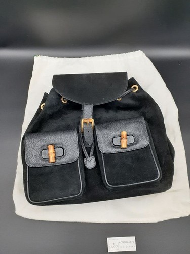 Zaino gucci bambù pelle - zaino,