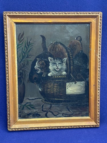 Antico dipinto folkart scuola - folkart,