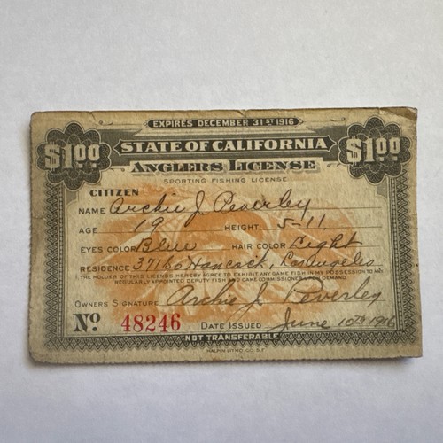 1916 stato della california - 1916,