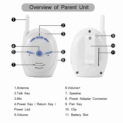 Baby monitor audio digitale