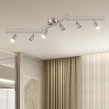 Faretti LED Da Soffitto Orientabili Con 6 Luci, Lampadario Da Soffitto Antirugg