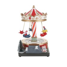 Villaggio di Natale giostra con 4 led multicolore