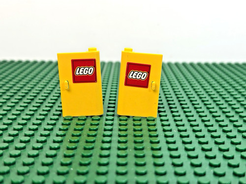 Lego porta gialla 1x3x4 - gialla,