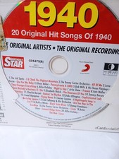 CD INTROVABILE 20 BRANI ORIGINALI DELL'ANNO 1940 Cd compilation 1940 NUOVO Siae
