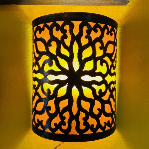 Applique ferro battuto lampada